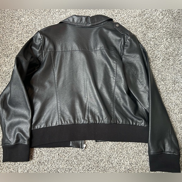 Halogen faux leather bomber jacket size XL - Picture 2 of 8